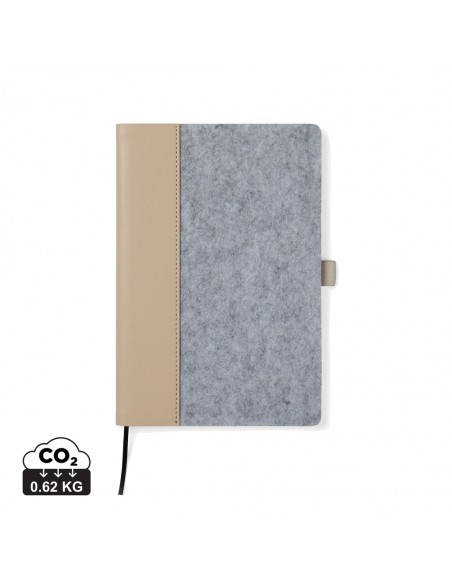 VINGA Albon GRS notesbog i genanvendt filt